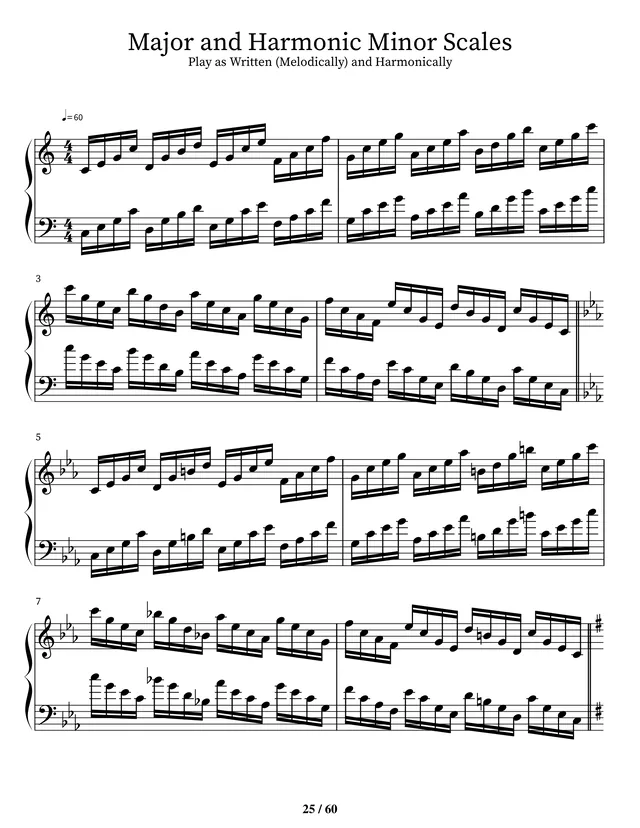 Sample page 5: Minor scale exercises
